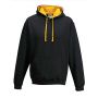AWDis Varsity kapucnis pulver, Charcoal Grey/Burgundy