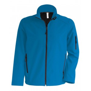 Kariban frfi softshell dzseki, Aqua Blue (dzseki)