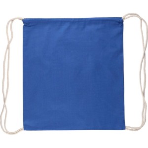 Oeko-Tex pamut tornazsák, 140 g/m2, kék (hátizsák)