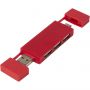 Mulan dual USB 2.0 hub, piros