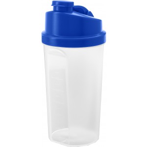 Műanyag protein shaker, kék (pohár)