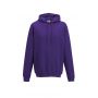 AWDIS kapucnis pulóver, kevertszálas, Purple