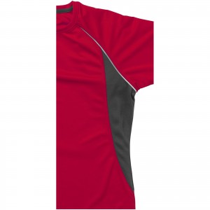Elevate Quebec női cool fit póló, piros/antracit (T-shirt, póló, kevertszálas, műszálas)