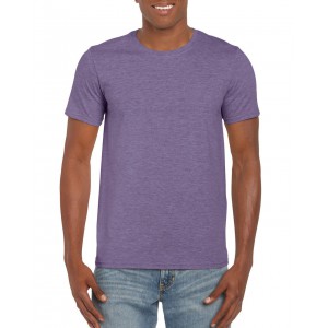 Gildan SoftStyle férfi póló, Heather Purple (T-shirt, póló, kevertszálas, műszálas)