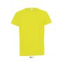Sols raglánujjú gyerek sportpóló, Neon Yellow