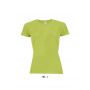 Sols Sporty raglánujjas női póló, Apple Green