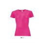 Sols Sporty raglánujjas női póló, Neon Pink 2