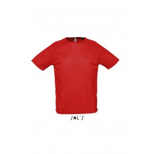 Sols Sporty raglnujj pl, Red (T-shirt, pl, kevertszlas, mszlas)