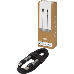 ADAPT MFI USB-C/Lightning vezeték, fekete (vezeték, elosztó, adapter, kábel)