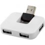 Gaia 4 portos USB elosztó, fehér